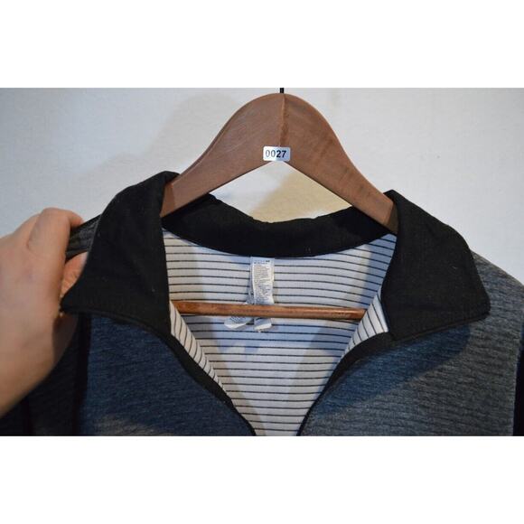 Adidas Womens Pullover Sweatshirt XXL Mock Neck Long Sleeve Half Zip Black - Picture 11 of 11